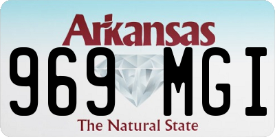 AR license plate 969MGI