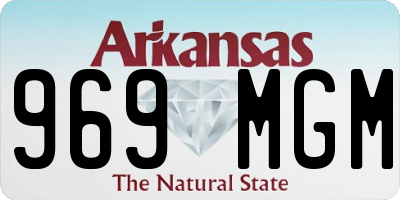 AR license plate 969MGM