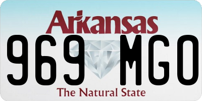 AR license plate 969MGO