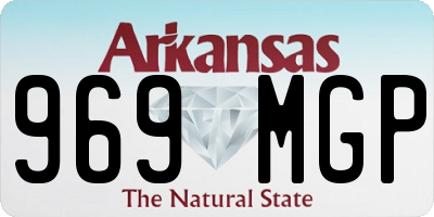 AR license plate 969MGP
