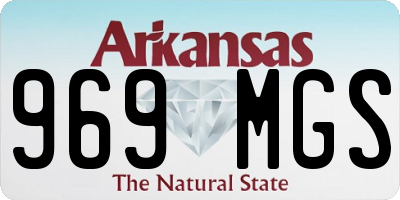 AR license plate 969MGS