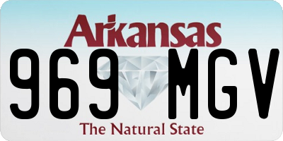 AR license plate 969MGV