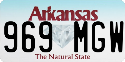 AR license plate 969MGW
