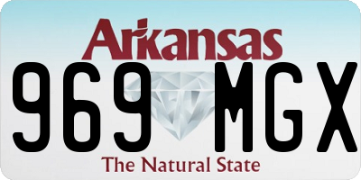 AR license plate 969MGX