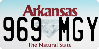 AR license plate 969MGY