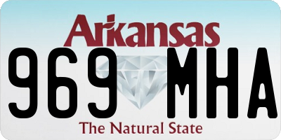 AR license plate 969MHA