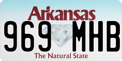 AR license plate 969MHB