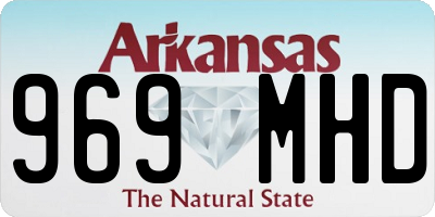 AR license plate 969MHD