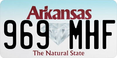 AR license plate 969MHF