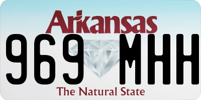 AR license plate 969MHH