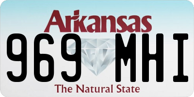 AR license plate 969MHI