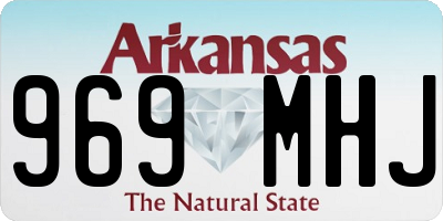 AR license plate 969MHJ