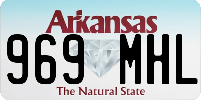 AR license plate 969MHL