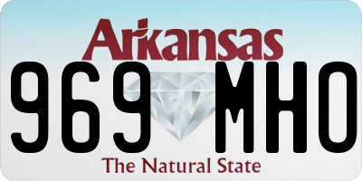 AR license plate 969MHO
