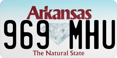 AR license plate 969MHU
