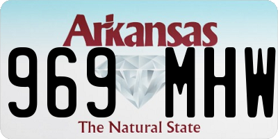 AR license plate 969MHW