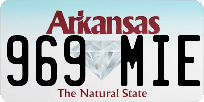 AR license plate 969MIE