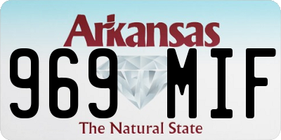 AR license plate 969MIF