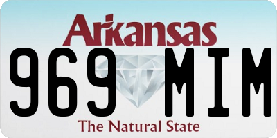 AR license plate 969MIM