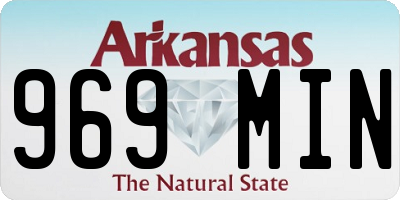 AR license plate 969MIN