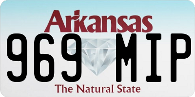 AR license plate 969MIP