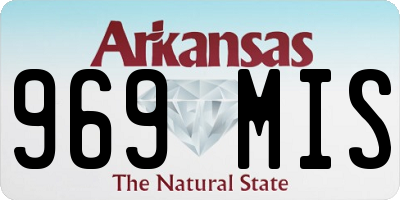 AR license plate 969MIS