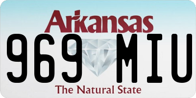 AR license plate 969MIU