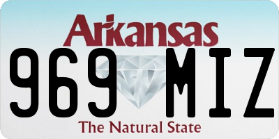 AR license plate 969MIZ