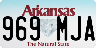AR license plate 969MJA