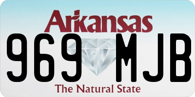 AR license plate 969MJB