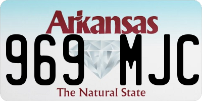 AR license plate 969MJC