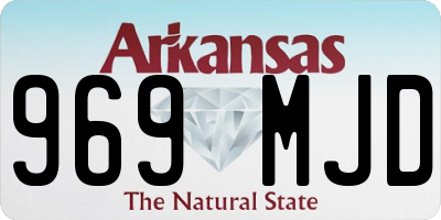 AR license plate 969MJD