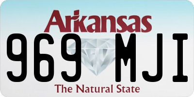 AR license plate 969MJI