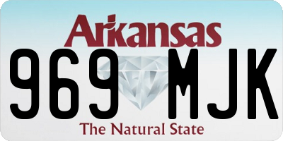 AR license plate 969MJK