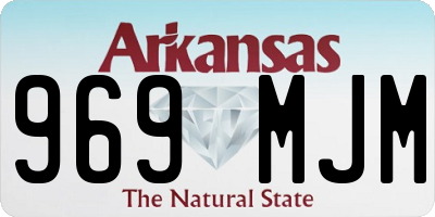 AR license plate 969MJM