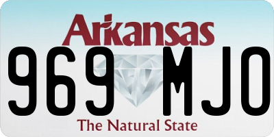 AR license plate 969MJO
