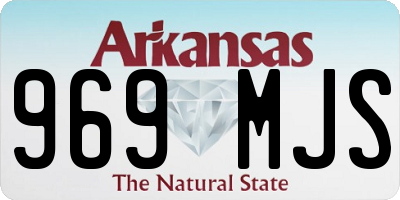 AR license plate 969MJS