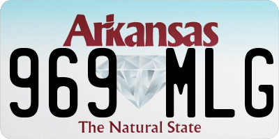 AR license plate 969MLG