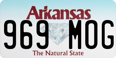 AR license plate 969MOG
