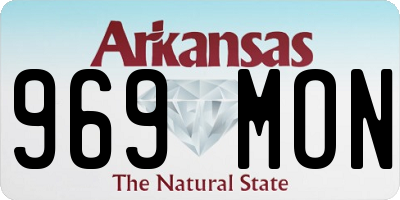 AR license plate 969MON