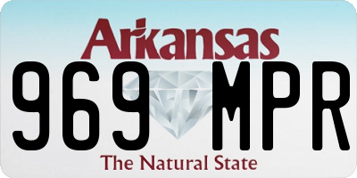 AR license plate 969MPR