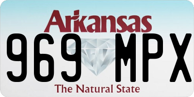 AR license plate 969MPX