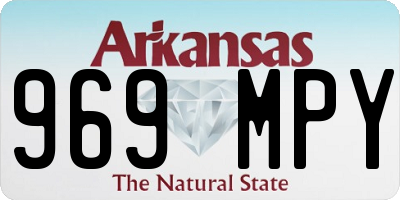 AR license plate 969MPY
