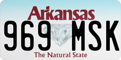 AR license plate 969MSK