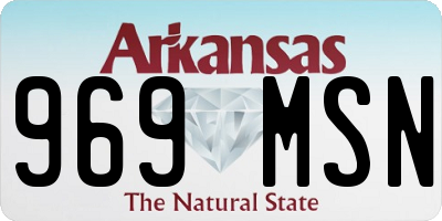 AR license plate 969MSN