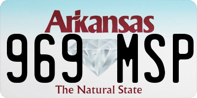 AR license plate 969MSP