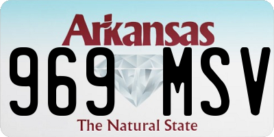 AR license plate 969MSV