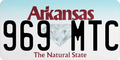 AR license plate 969MTC