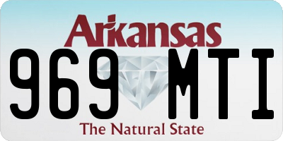 AR license plate 969MTI