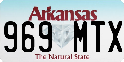 AR license plate 969MTX